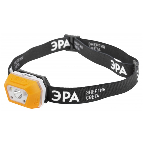 Фонарь налобный светодиодный ЭРА Рабочие Практик GA-810 аккумуляторный 3W сенсорный micro-USB