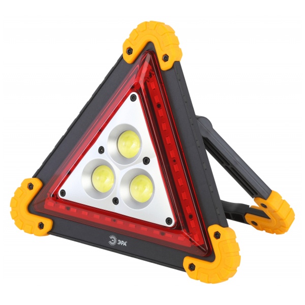 Фонарь автомобильный ЭРА AA-801 аккумуляторный, аварийный знак 15W COB+LED power bank