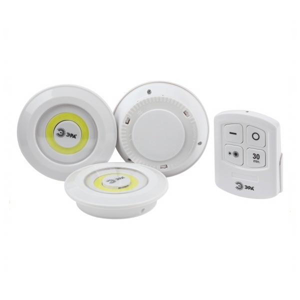 Фонарь ЭРА светодиодный подсветка SB-511 пушлайт, 6W, COB, 3хAAA, белый, ИК пульт