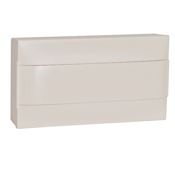 Щиток пластиковый накладной Legrand Practibox S 18 модулей белая дверь шины N+PE