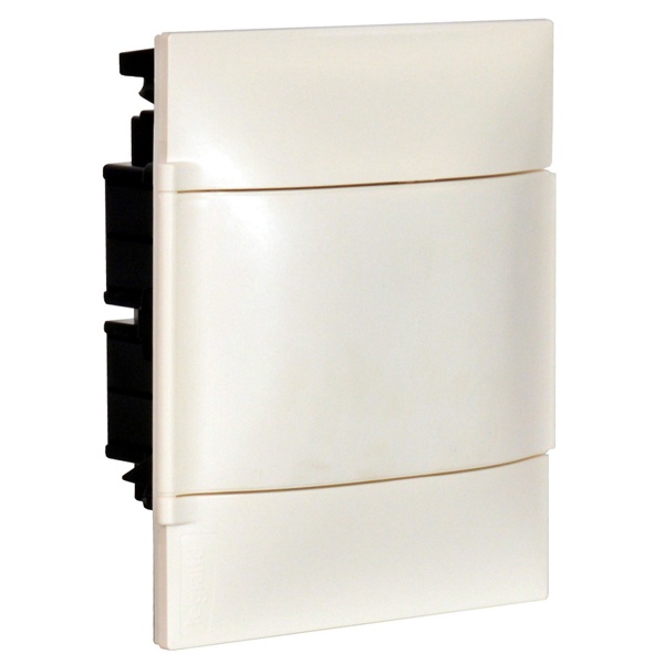 Щиток пластиковый встраиваемый (в полые стены) Legrand Practibox S 4 модуля белая дверь шины N+PE