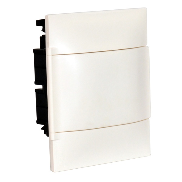 Щиток пластиковый встраиваемый (в полые стены) Legrand Practibox S 8 модулей белая дверь шины N+PE