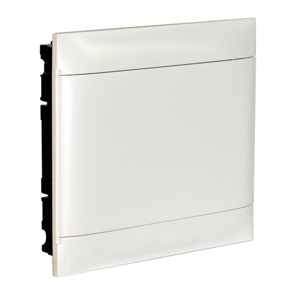 Щит пластиковый встраиваемый (в полые стены) Legrand Practibox S 2x18 модуля белая дверь шины N+PE