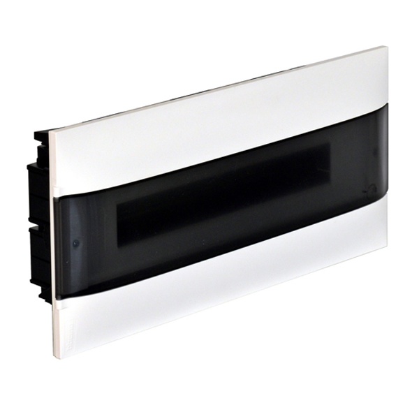 Щиток пластиковый встраиваемый Legrand Practibox S 22 модуля дымчатая дверь шины N+PE