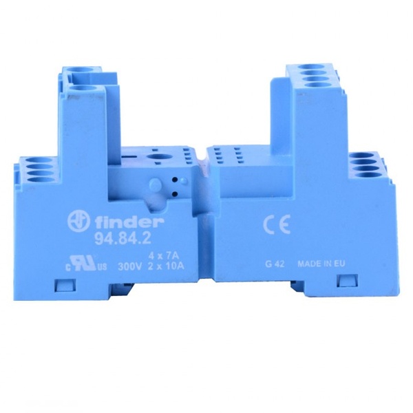 Розетка Finder с винтовыми клеммами (с металл. зажимом) для реле 55.32, 55.34, таймера 85.02, 85.04;