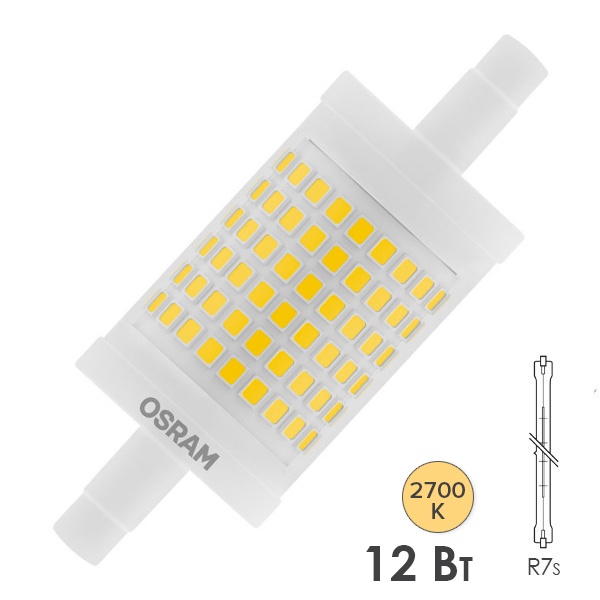 Лампа светодиодная диммируемая Osram LED P Special LINE 78 12W (100W) 2700K R7s DIM CL