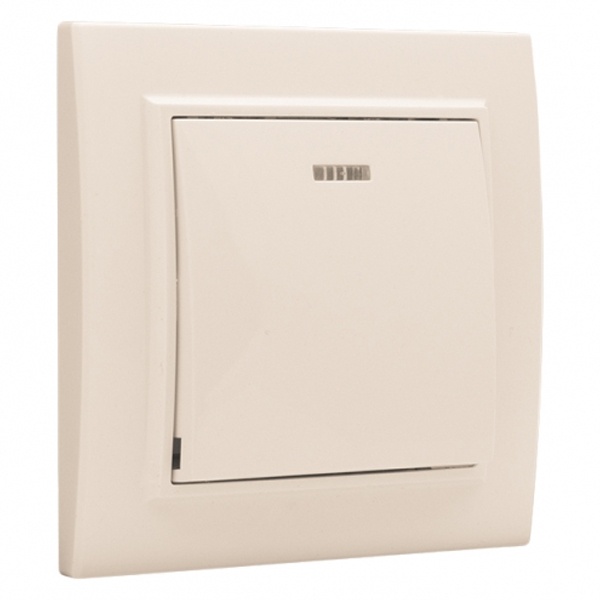 Выключатель 1-клавишный с индикатором EKF Basic 10А IP20 Минск бежевый