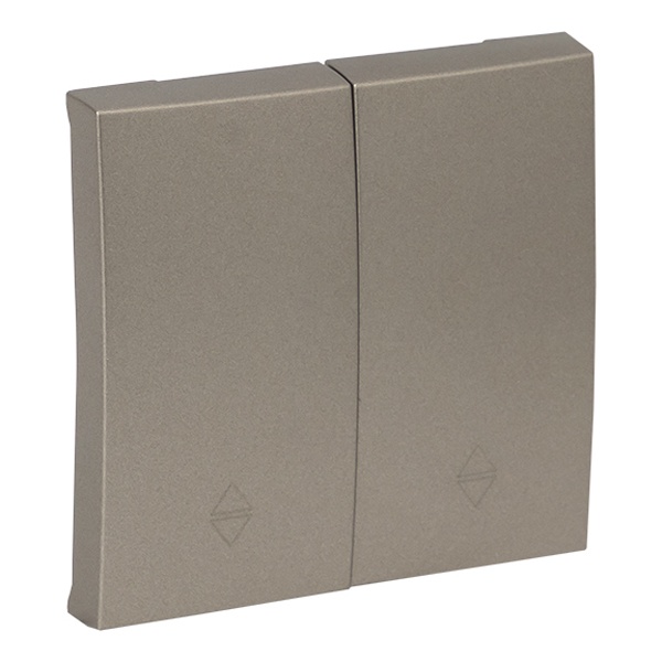 Лицевая панель переключателя 2 - клавишного EKF PROxima Валенсия кашемир