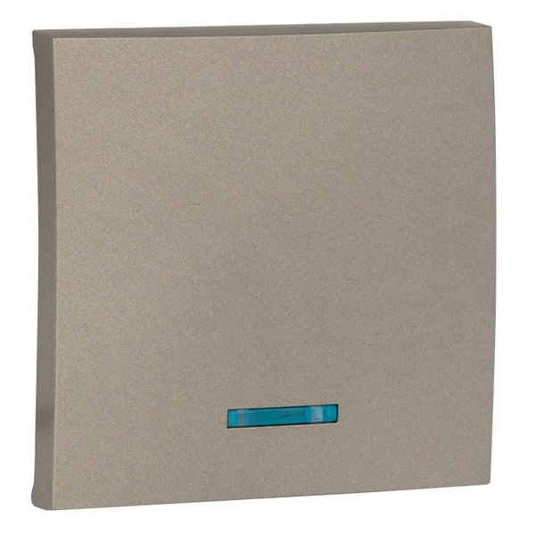 Лицевая панель переключателя 1 - клавишного с индикатором EKF PROxima Валенсия кашемир