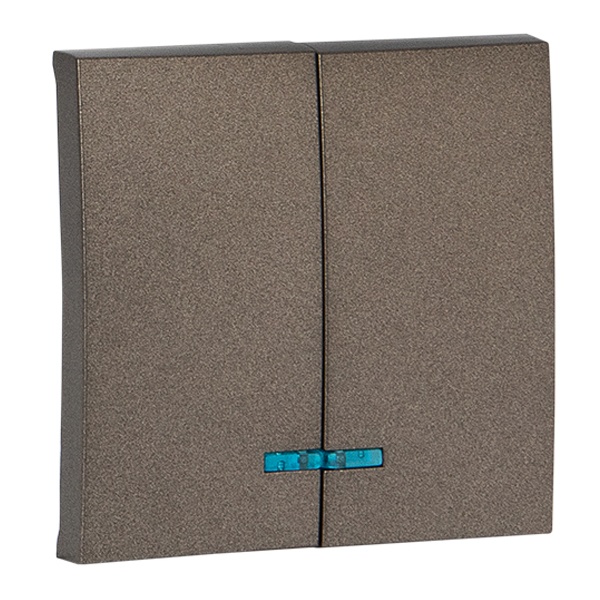 Лицевая панель переключателя 2 - клавишного с индикатором EKF PROxima Валенсия графит