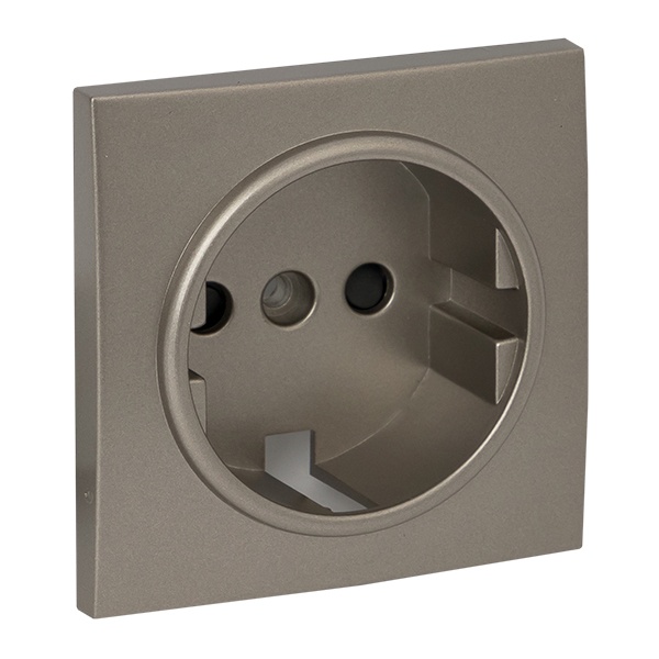 Лицевая панель розетки 1-местной с/з со шторками EKF PROxima Валенсия кашемир