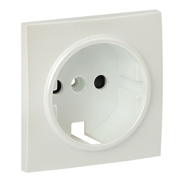 Лицевая панель розетки 1-местной с/з со шторками EKF PROxima Валенсия жемчуг