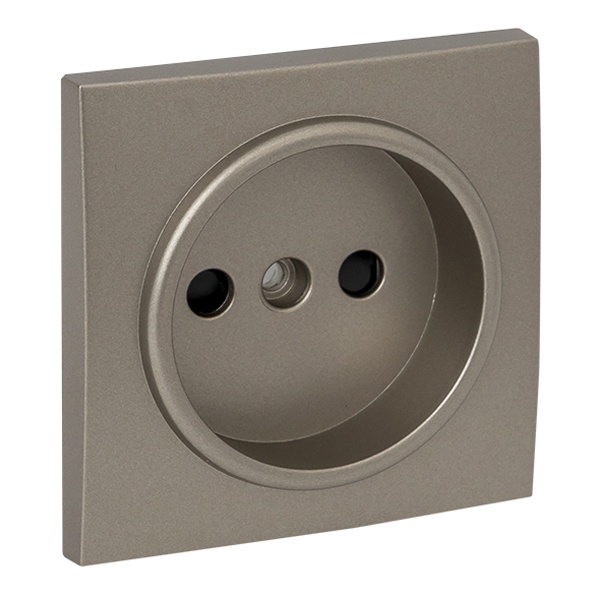 Лицевая панель розетки 1-местной б/з со шторками EKF PROxima Валенсия кашемир