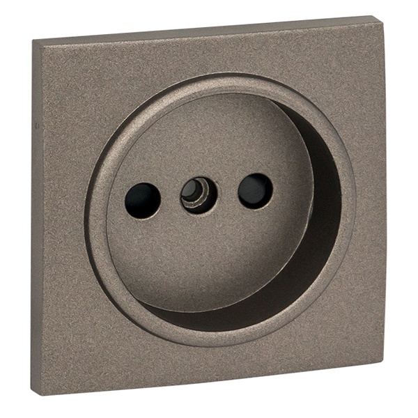 Лицевая панель розетки 1-местной б/з со шторками EKF PROxima Валенсия графит