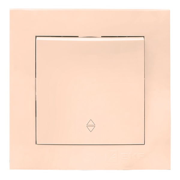 Переключатель 1-клавишный EKF PROxima 10А IP20 Валенсия кремовый