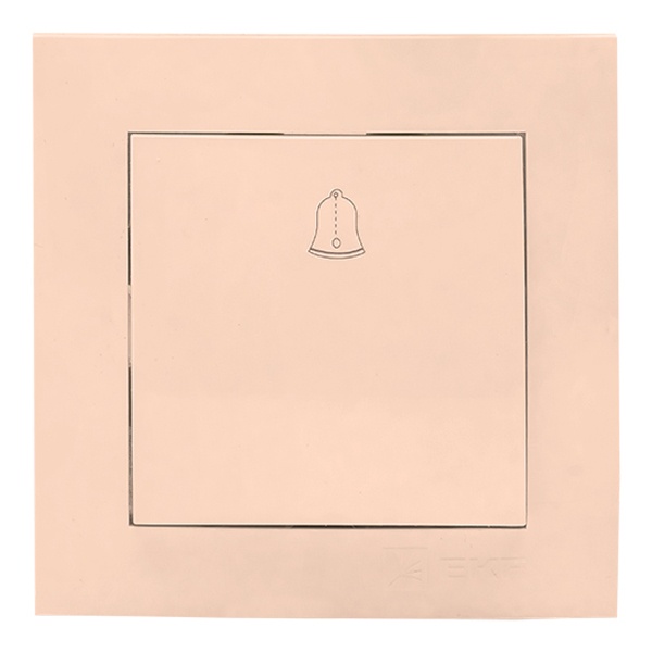 Кнопка с пиктограммой звонка EKF PROxima 10А IP20 Валенсия кремовый