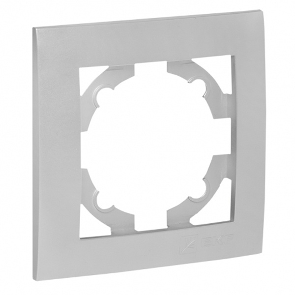 Рамка 1-местная горизонтальная EKF PROxima Валенсия сталь