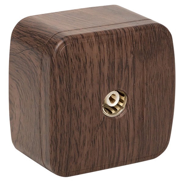 Накладная розетка EKF Минск TV 1-местная 75Ом 5-862МГц IP20 тёмное дерево