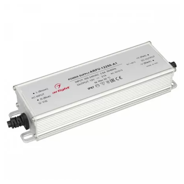Блок питания Arlight ARPV-12250-A1 12V, 21A, 252W IP67 Металл, 3 года