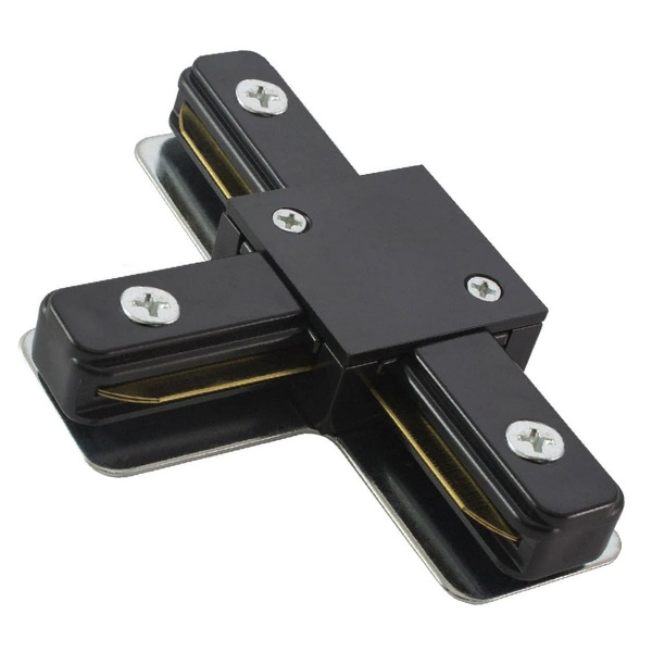 Коннектор TDM T-образный для шинопровода TLC-01-BL-T, черный,