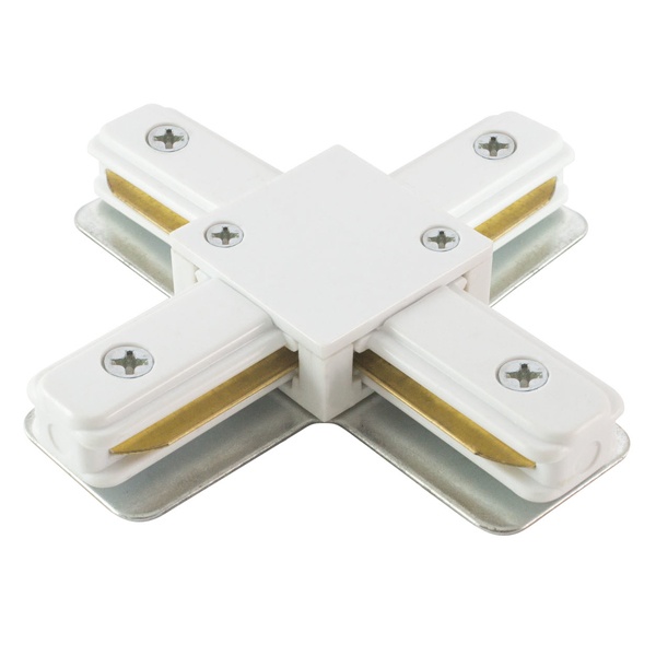 Коннектор TDM Х-образный для шинопровода TLC-01-WH-X, белый,