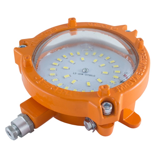 Светильник взрывозащищенный TDM ДБП 09-15-001 УХЛ1ОМ1 15W 6500K 1650Lm (Плафон ВС) 1ExdIIBT6Gb IP65