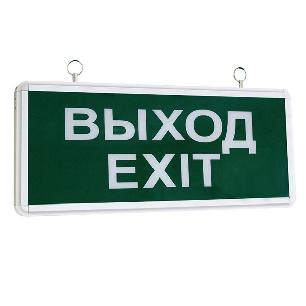 Светильник светодиодный аварийный TDM эвакуационный ССА1-01 1,5ч. односторонний ВЫХОД-EXIT