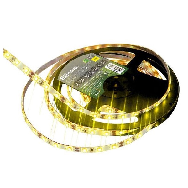 Лента светодиодная TDM SMD2835 60 LED/m 4,8 W/m желтый 12V IP20 (5 метров)