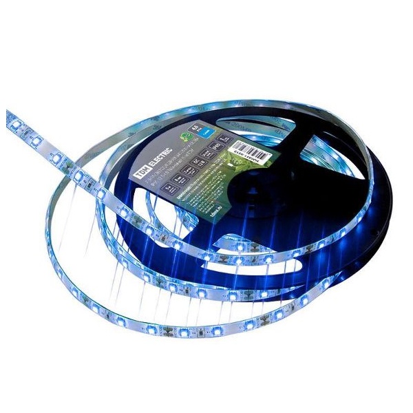 Лента светодиодная TDM SMD2835 60 LED/m 4,8 W/m синий 12V IP65 (5 метров)