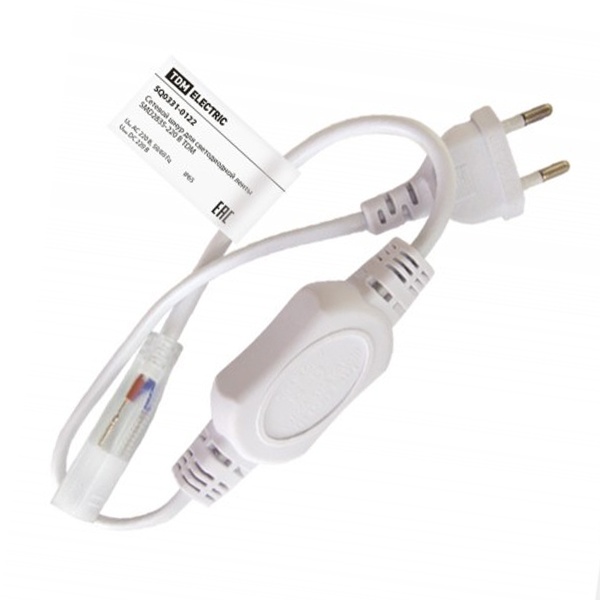 Шнур сетевой TDM для светодиодной ленты SMD2835-220V