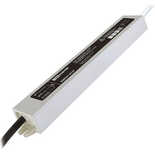 Блок питания TDM 36W DC 12V для светодиодных лент и модулей, металл IP67