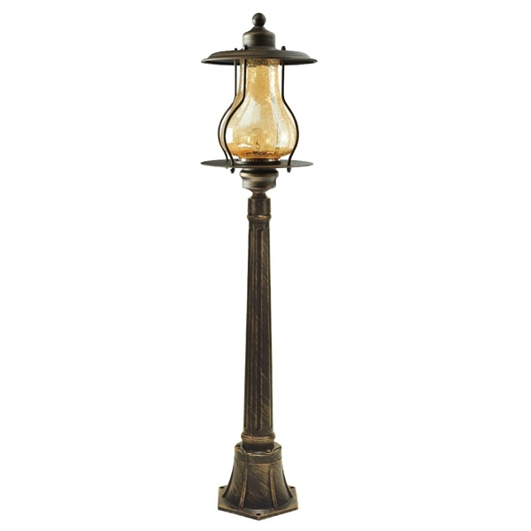 Светильник садово-парковый TDM Рим 1x60W 230V E27 столб H1050mm алюминиевый янтарное/кофейный