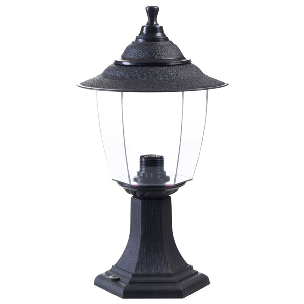 Светильник TDM Прага Эл-11-72 60W Е27 напольный черный, прозрачный плафон