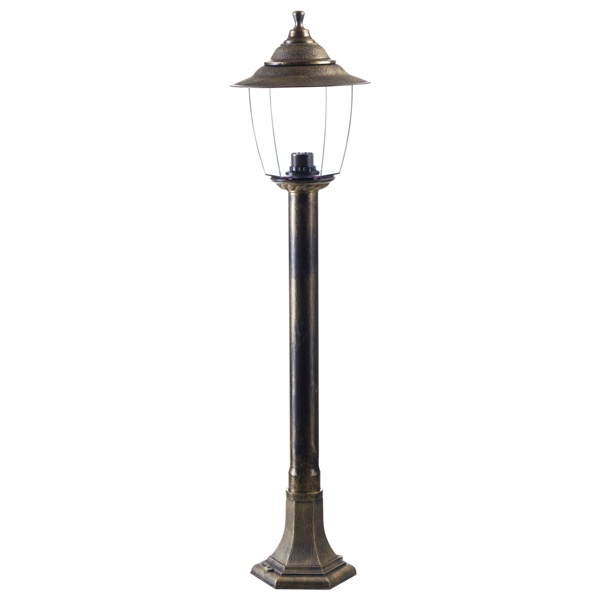 Светильник TDM Прага Эл-11-73-100Б 60W Е27 напольный на стойке h-1.0m бронза, прозрачный плафон