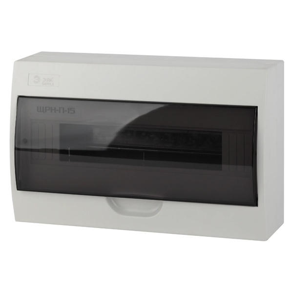 Щиток накладной ЭРА SIMPLE ЩРН-П-15 на 15 модулей с прозрачной дверкой IP41