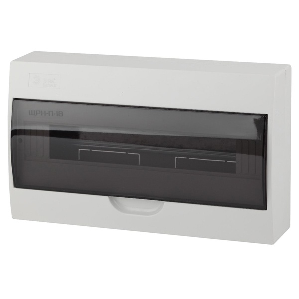 Щиток накладной ЭРА SIMPLE ЩРН-П-18 на 18 модулей с прозрачной дверкой IP41