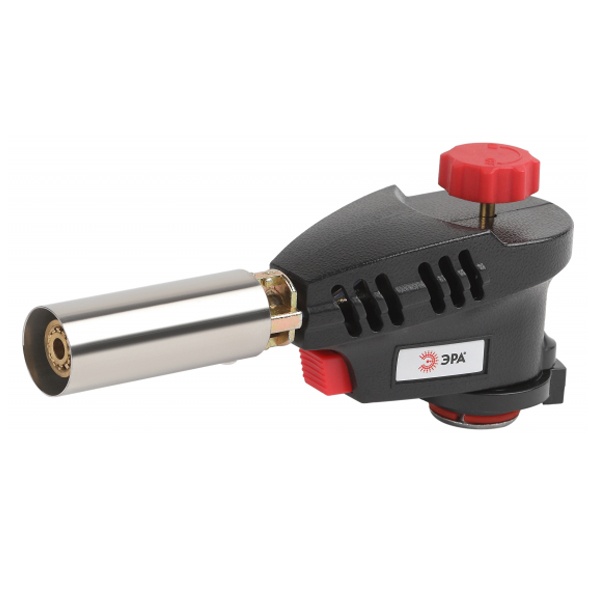 Горелка газовая ЭРА GB-04P с пьезоподжигом установка на баллон