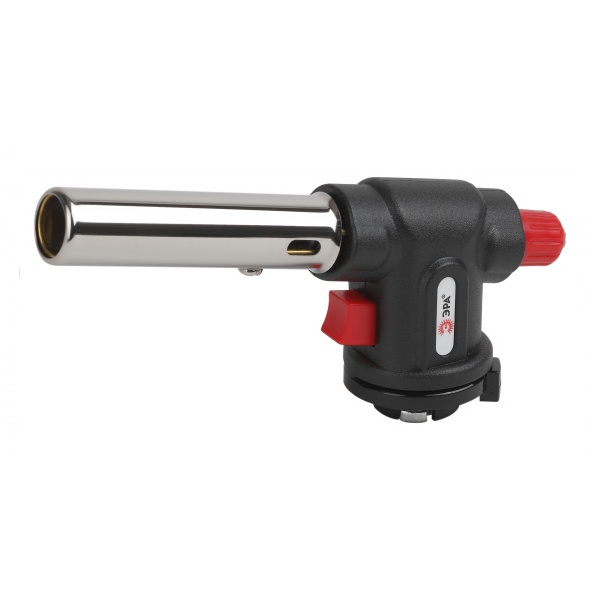 Горелка газовая ЭРА GB-06P с пьезоподжигом установка на баллон вращение 360 градусов