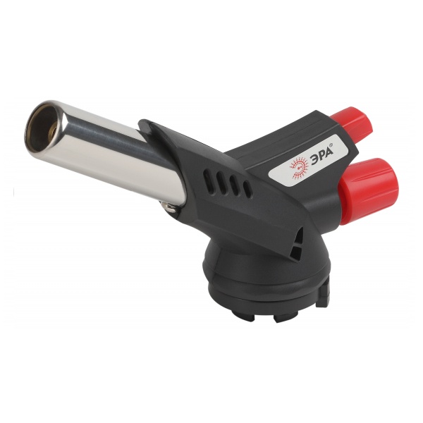 Горелка газовая ЭРА GB-07P с пьезоподжигом установка на баллон вращение 360 градусов