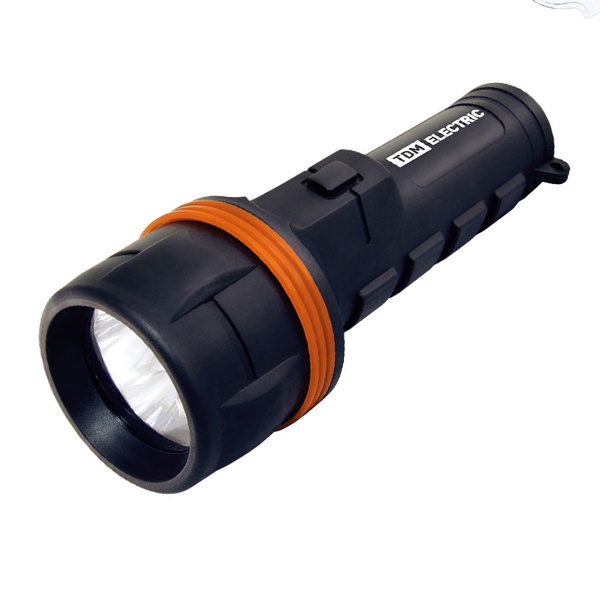 Фонарь светодиодный TDM Пластик 7 светодиодов 21лм/Вт батареи 2xD (в комплект не входят) IP22