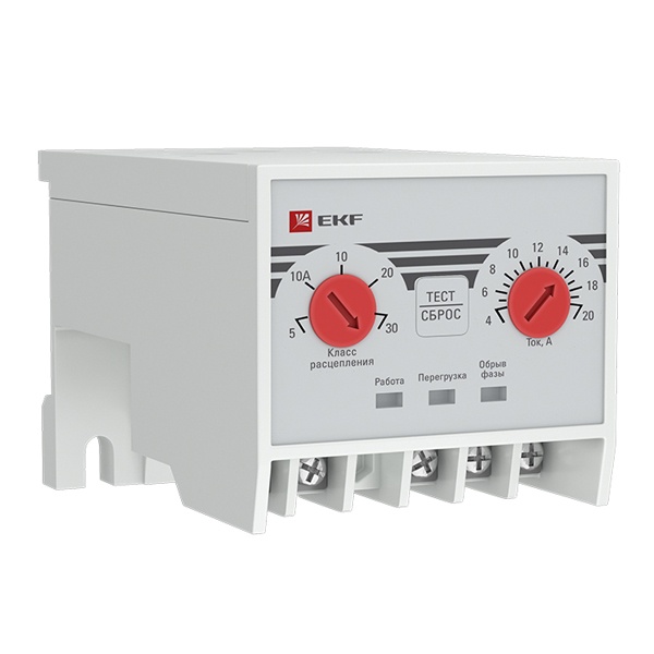 Реле защиты двигателя EKF PROxima MPR 20А 1 канал 1NO/NC 210-250В АС