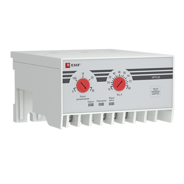 Реле защиты двигателя EKF PROxima MPR 80А 1 канал 1NO/NC 210-250В АС