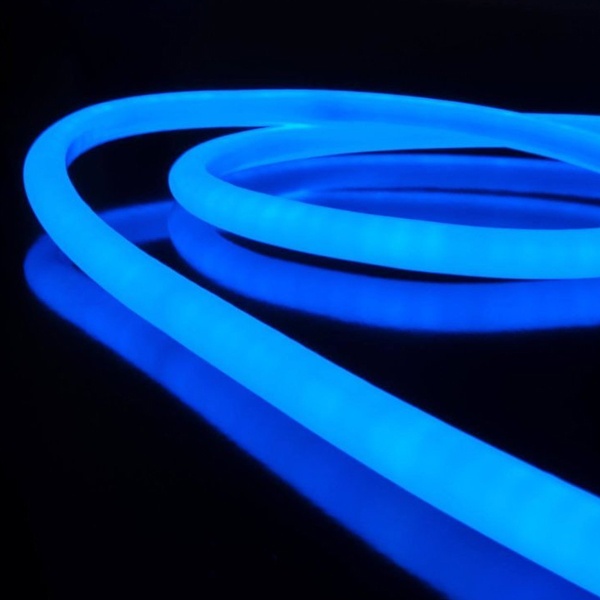 Гибкий неон круглый TDM SMD2835-120 LED/м-220 В-6,5 Вт/м-IP67-синий (25м)