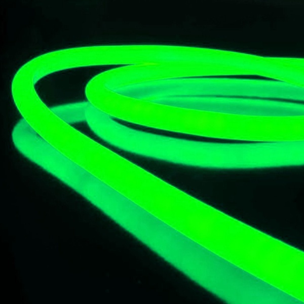 Гибкий неон круглый TDM SMD2835-120 LED/м-220 В-6,5 Вт/м-IP67-зелёный (25м)