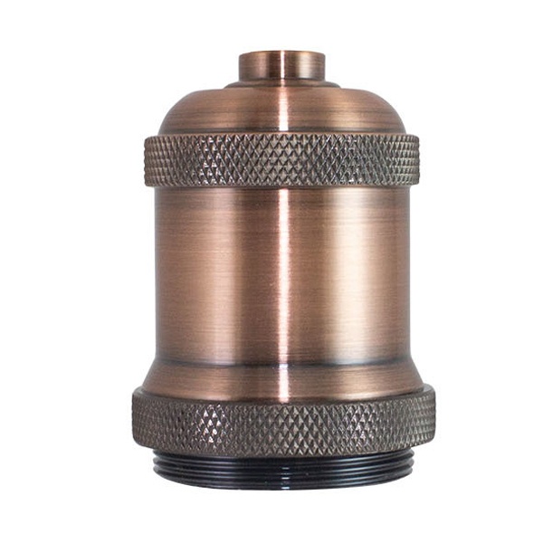 Патрон TDM подвесной Е27, металлический Лофт, медь