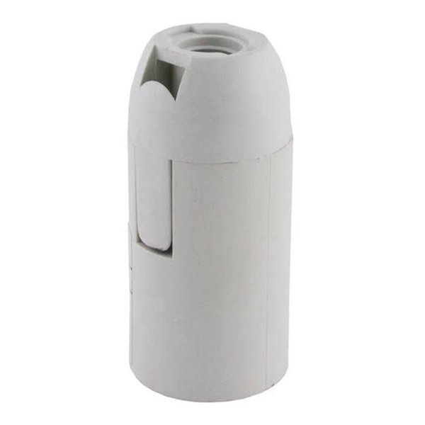 Патрон Е14 TDM подвесной, термостойкий пластик, белый, Б/Н