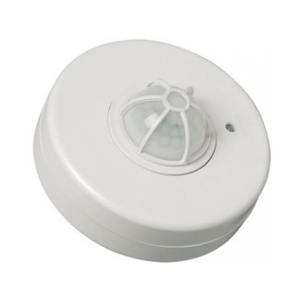 Датчик движения потолочный TDM ДДП-02 1100Вт, 5-480с, 2-12м, 5+Лк, 160(сбоку)+360(сверху) гр IP33