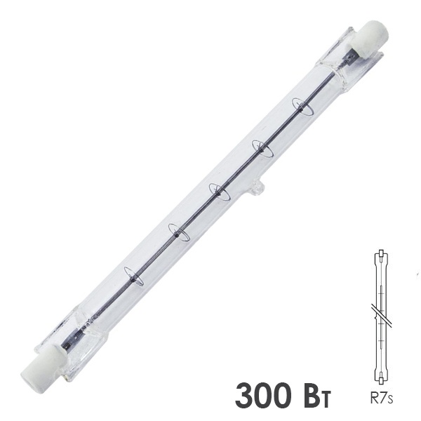 Лампа галогенная линейная TDM ЛГ 300Вт 220В R7s 118mm