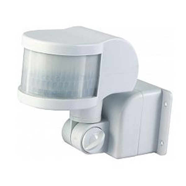 Датчик движения угловой TDM ДДУ-01 1100Вт, 5-480с, 12м, 5+Лк, 270гр IP44