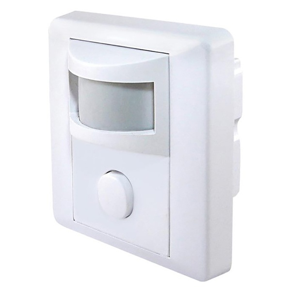 Датчик движения встраиваемый в стену TDM ДДВ-01 600Вт, 5-480с, 9м, 10+Лк, 120гр IP20